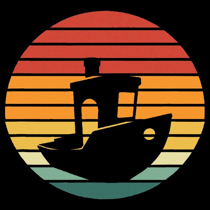 Vintage 3d Printing Benchy Sunset For 3d Printer Maker Toddler T-Shirt