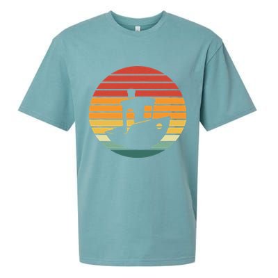 Vintage 3d Printing Benchy Sunset For 3d Printer Maker Sueded Cloud Jersey T-Shirt