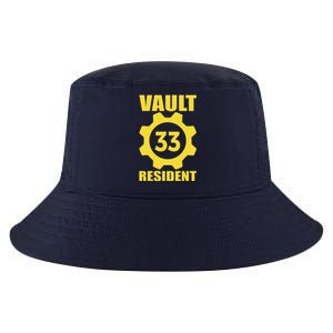 Vault 33 Resident Funny Yellow Blue Cool Comfort Performance Bucket Hat