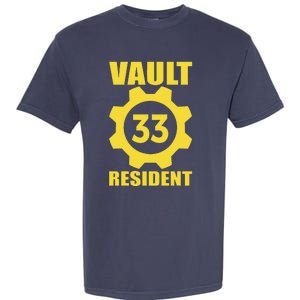 Vault 33 Resident Funny Yellow Blue Garment-Dyed Heavyweight T-Shirt