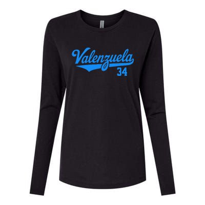 Valenzuela 34 Womens Cotton Relaxed Long Sleeve T-Shirt