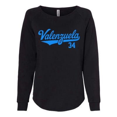 Valenzuela 34 Womens California Wash Sweatshirt