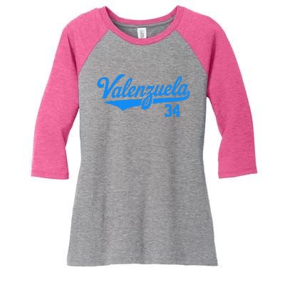 Valenzuela 34 Women's Tri-Blend 3/4-Sleeve Raglan Shirt