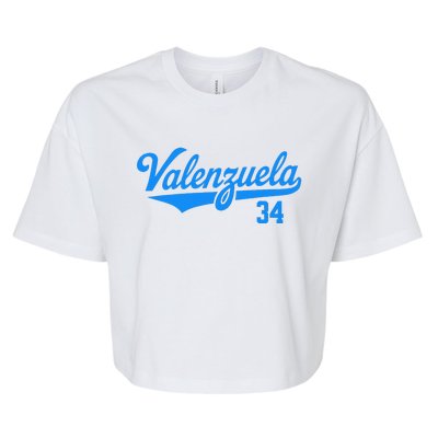 Valenzuela 34 Bella+Canvas Jersey Crop Tee