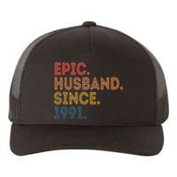 Vintage 32-Year Wedding Anniversary Epic Husband Since 1991 Yupoong Adult 5-Panel Trucker Hat