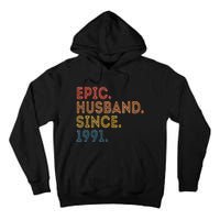 Vintage 32-Year Wedding Anniversary Epic Husband Since 1991 Tall Hoodie