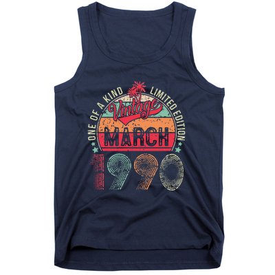 Vintage 33 Year Old March 1990 Limited Edition 33rd Birthday Tank Top