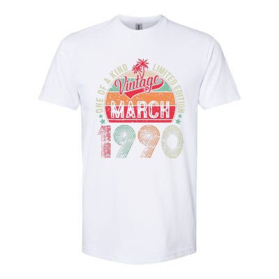 Vintage 33 Year Old March 1990 Limited Edition 33rd Birthday Softstyle CVC T-Shirt