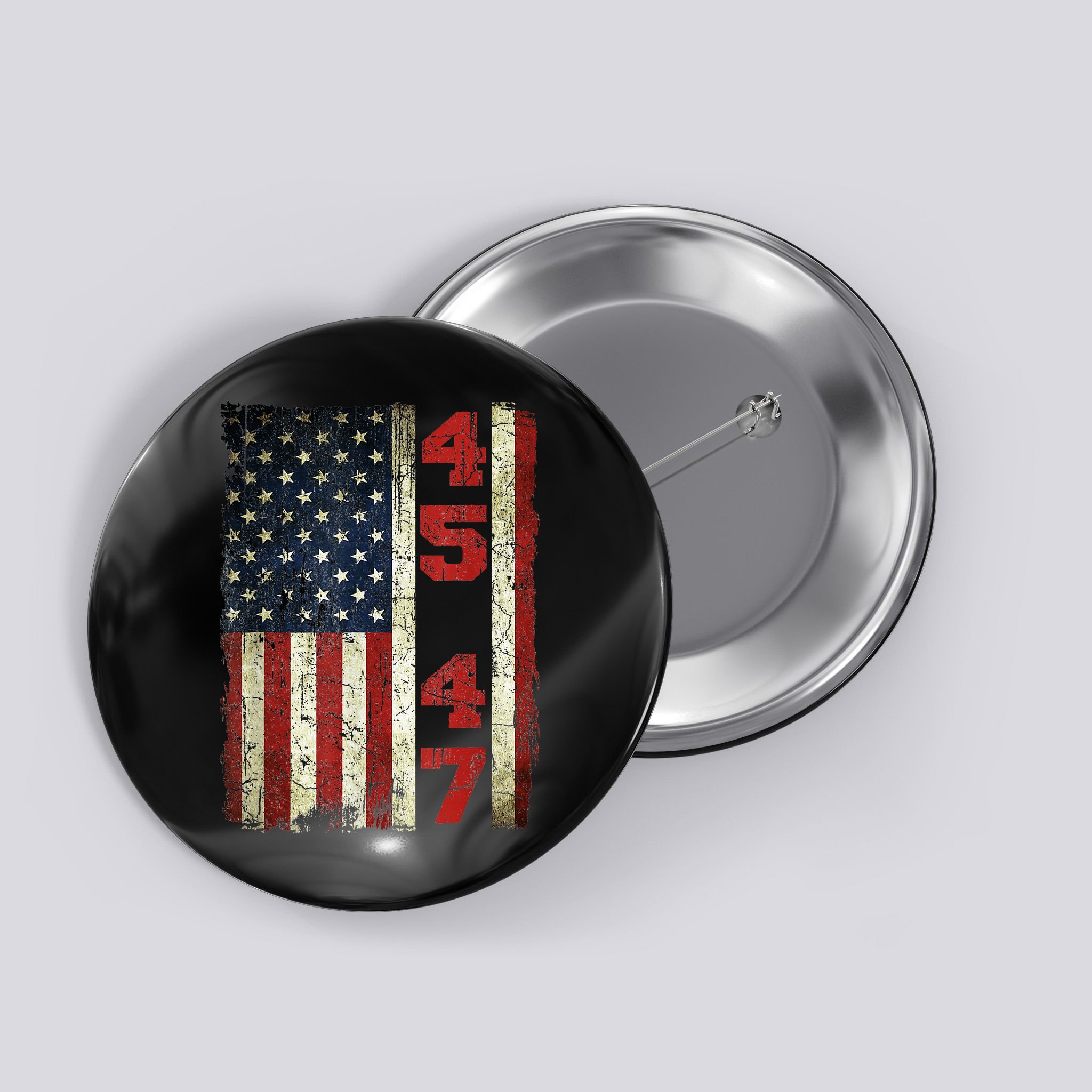 Vintage 45 47 America Flag Button