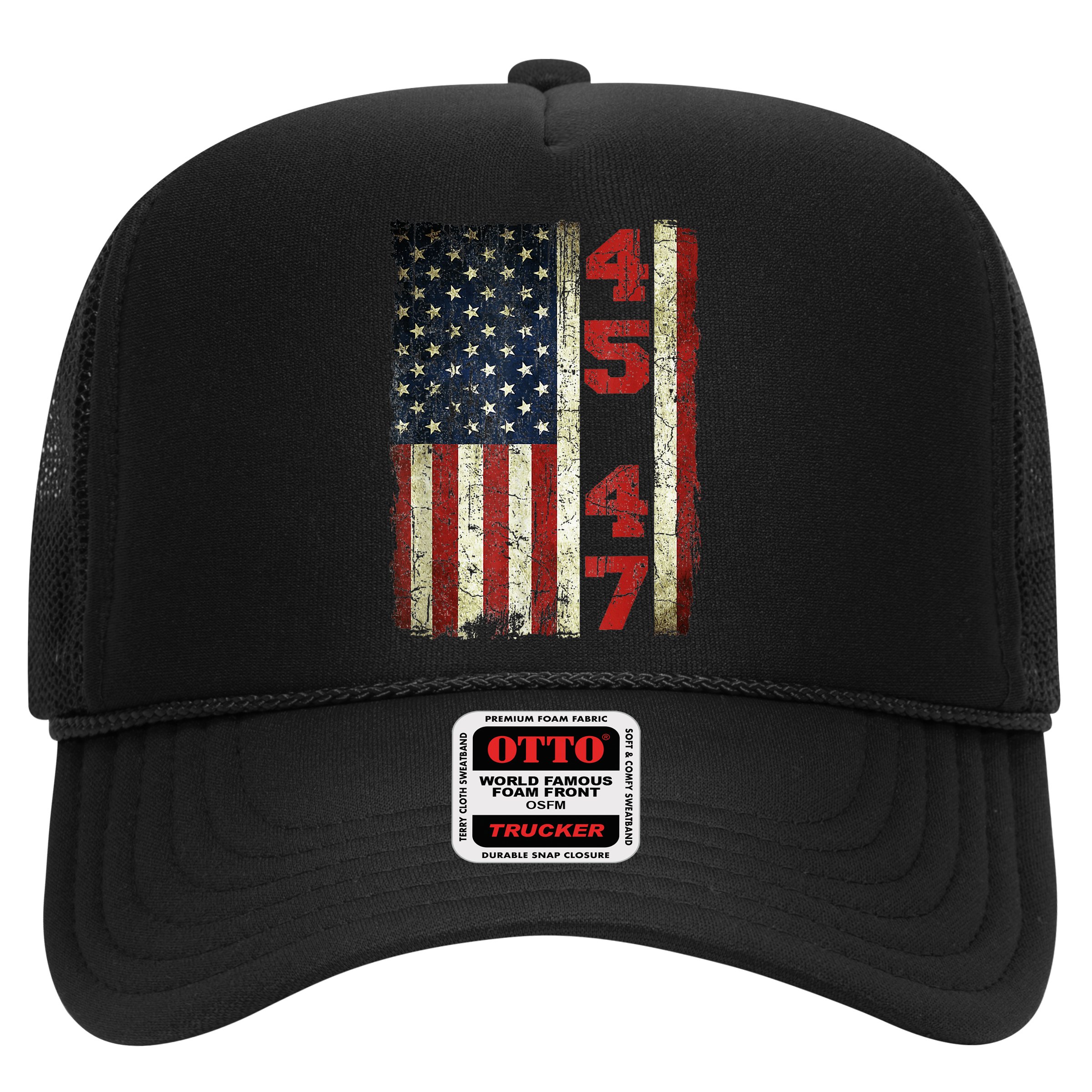 Vintage 45 47 America Flag Hat