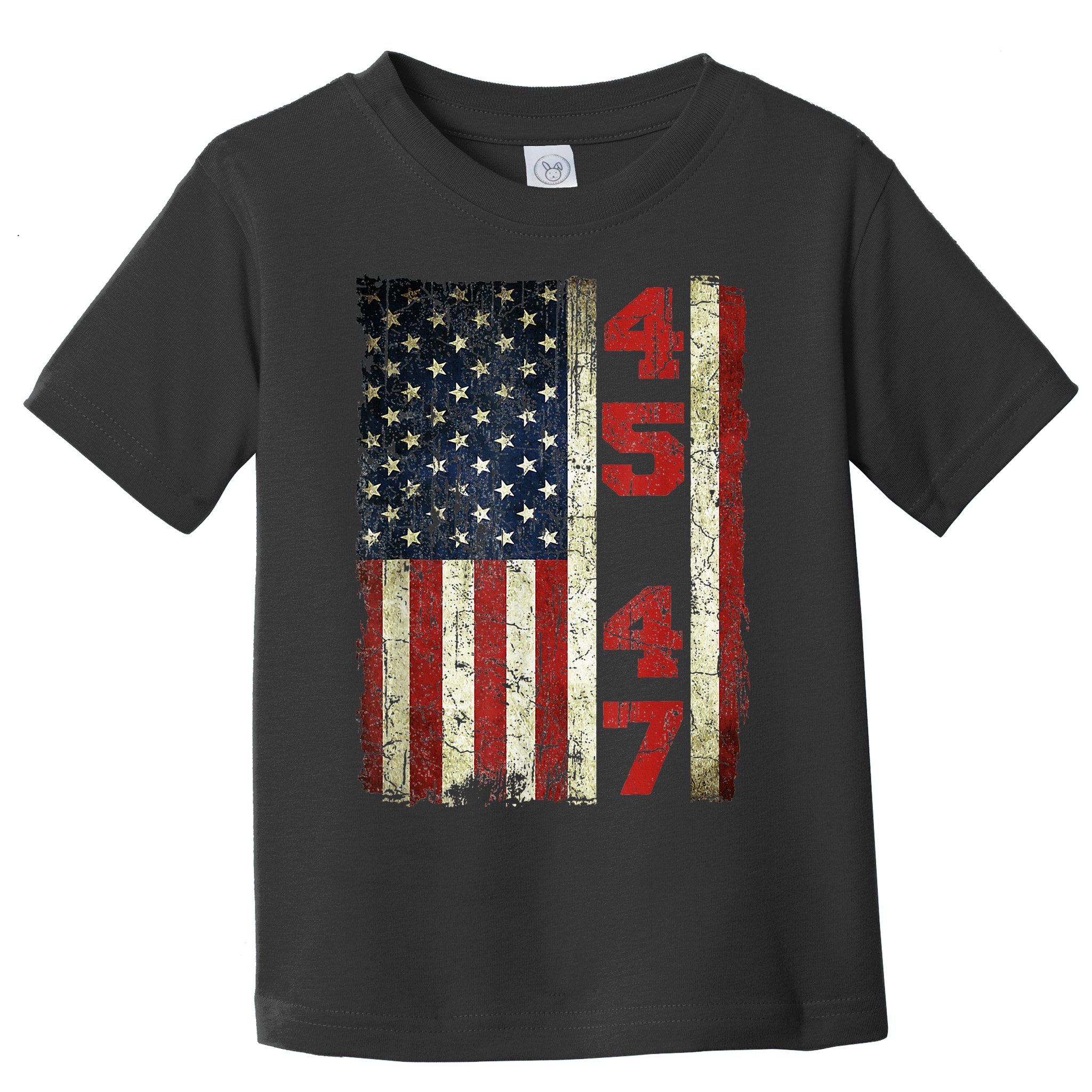 Vintage 45 47 America Flag Toddler T-Shirt