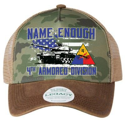Veteran 4th Armored Division Breakthrough Vintage Gift Legacy Tie Dye Trucker Hat