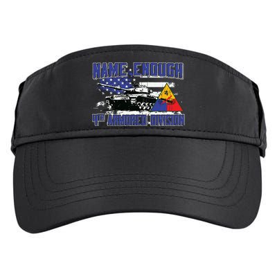 Veteran 4th Armored Division Breakthrough Vintage Gift Adult Drive Performance Visor