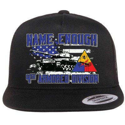 Veteran 4th Armored Division Breakthrough Vintage Gift Flatbill Hat