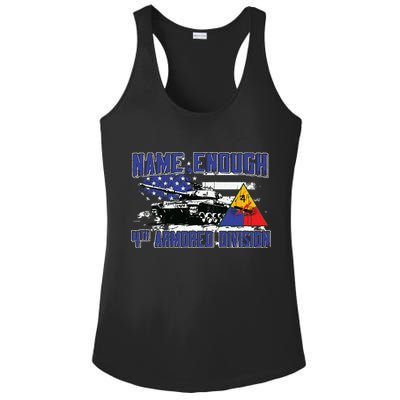 Veteran 4th Armored Division Breakthrough Vintage Gift Ladies PosiCharge Competitor Racerback Tank