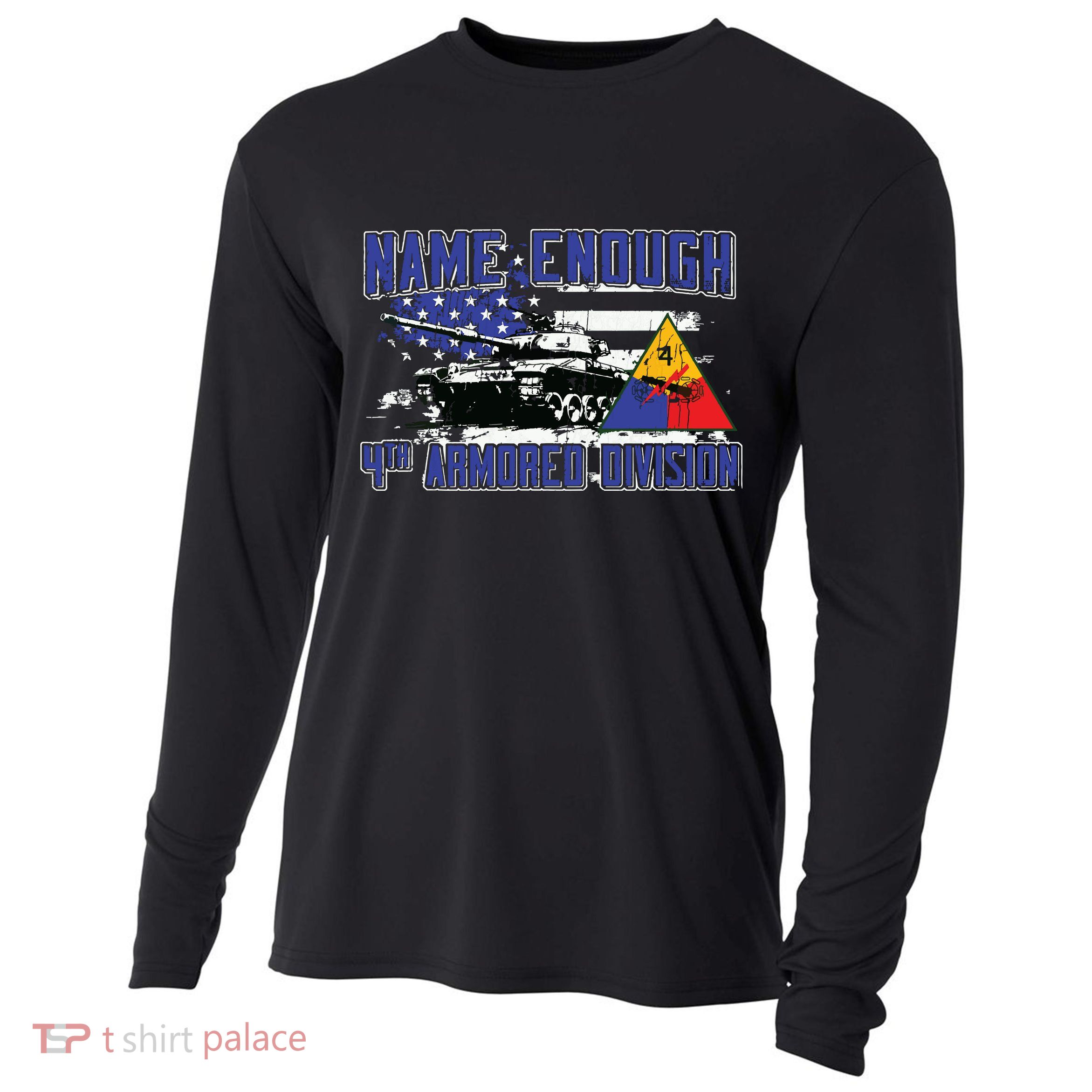 Veteran 4th Armored Division Breakthrough Vintage Gift Cooling Performance Long Sleeve Crew