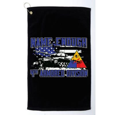 Veteran 4th Armored Division Breakthrough Vintage Gift Golf Towel