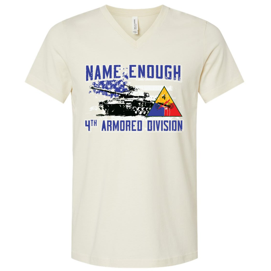 Veteran 4th Armored Division Breakthrough Vintage Gift V-Neck T-Shirt