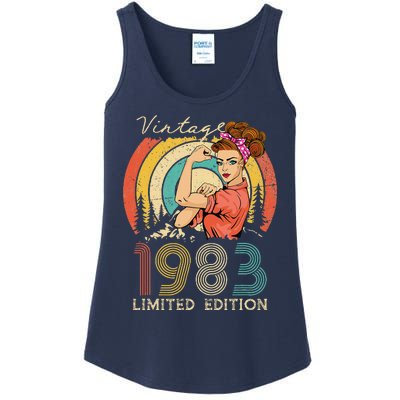 Vintage 40th Birthday Gift Ideas For Women, Best Of 1983 Ladies Essential Tank