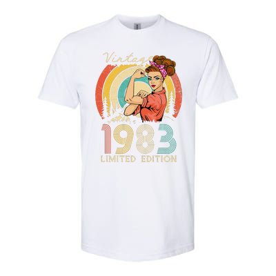 Vintage 40th Birthday Gift Ideas For Women, Best Of 1983 Softstyle® CVC T-Shirt