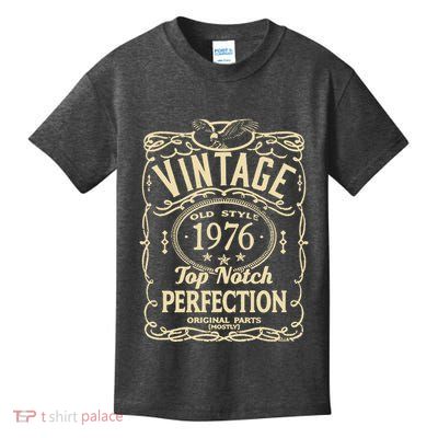 Vintage 47th Birthday top notch 1976 Kids T-Shirt