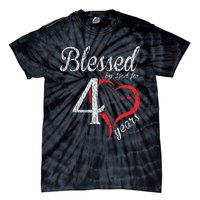 Vintage 40th Birthday Blessed By God, Happy Birthday Gift Tie-Dye T-Shirt