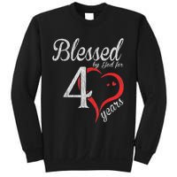 Vintage 40th Birthday Blessed By God, Happy Birthday Gift Sweatshirt