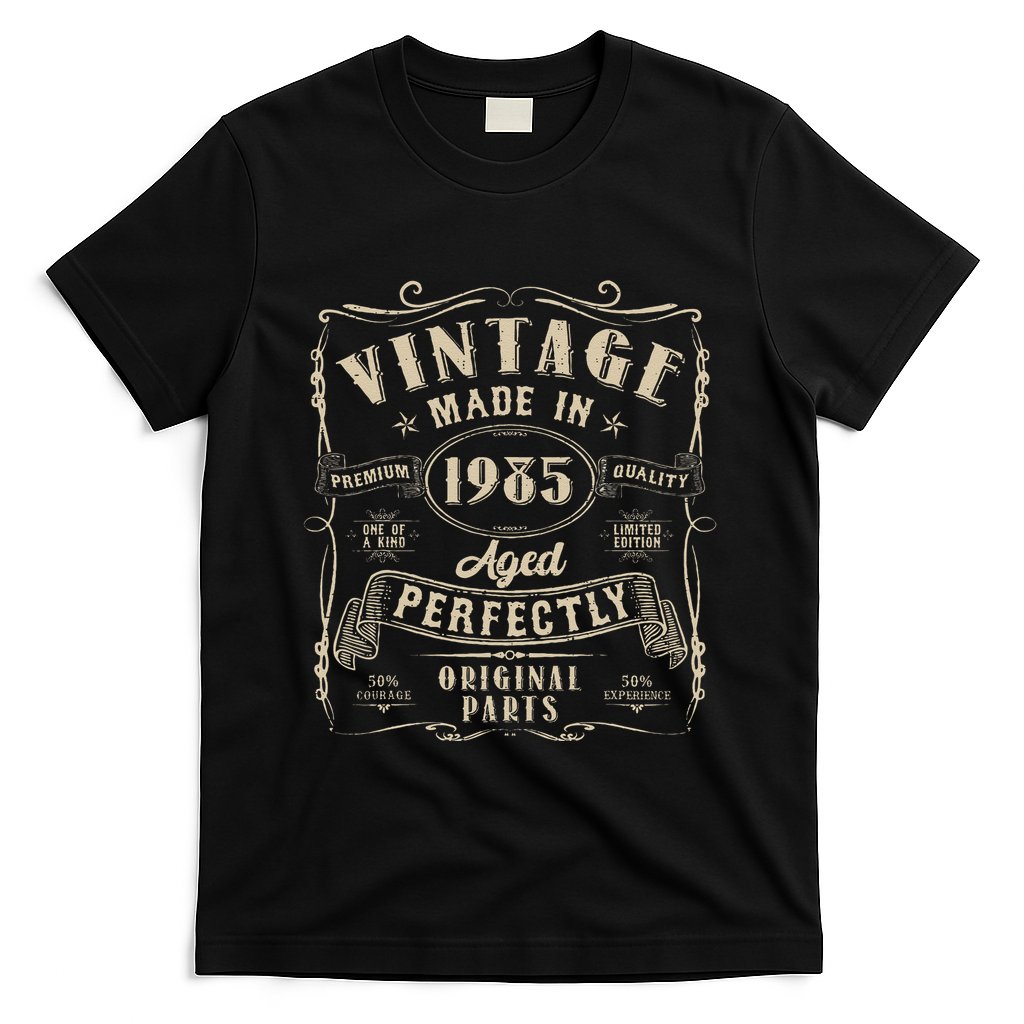 Vintage 40th Birthday Decorations Funny 1985 40 Birthday Gift T-Shirt
