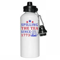 Vintage 4Th July Spilling The Tea Since 1773 Fourth Of July Aluminum Water Bottle