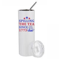 Vintage 4Th July Spilling The Tea Since 1773 Fourth Of July Stainless Steel Tumbler