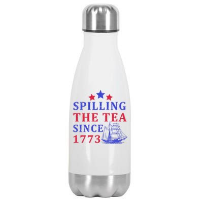 Vintage 4Th July Spilling The Tea Since 1773 Fourth Of July Stainless Steel Insulated Water Bottle