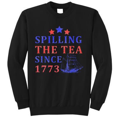 Vintage 4Th July Spilling the Tea Since 1773 Fourth of July Sweatshirt