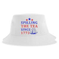 Vintage 4Th July Spilling The Tea Since 1773 Fourth Of July Sustainable Bucket Hat