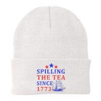 Vintage 4Th July Spilling The Tea Since 1773 Fourth Of July Knit Cap Winter Beanie