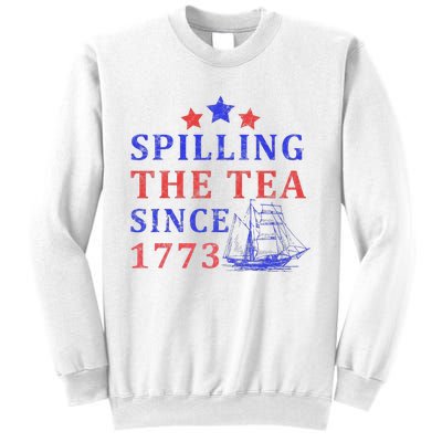 Vintage 4Th July Spilling the Tea Since 1773 Fourth of July Sweatshirt