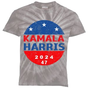 Vote 47 Kamala Harris 2024 President America Election Design Kids Tie-Dye T-Shirt