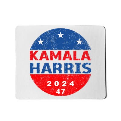 Vote 47 Kamala Harris 2024 President America Election Design Mousepad