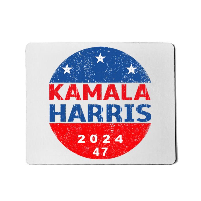 Vote 47 Kamala Harris 2024 President America Election Design Mousepad