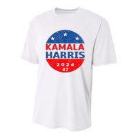 Vote 47 Kamala Harris 2024 President America Election Design Youth Performance Sprint T-Shirt