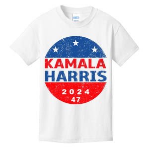 Vote 47 Kamala Harris 2024 President America Election Design Kids T-Shirt