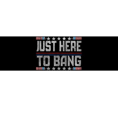 Vintage 4th Of July Just Here To Bang Fireworks Bumper Sticker