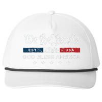 Vintage 4th Of July We The People Usa God Snapback Five-Panel Rope Hat