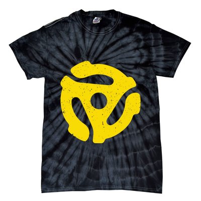 Vintage 45 Rpm Vinyl Record Adapter Music Tie-Dye T-Shirt