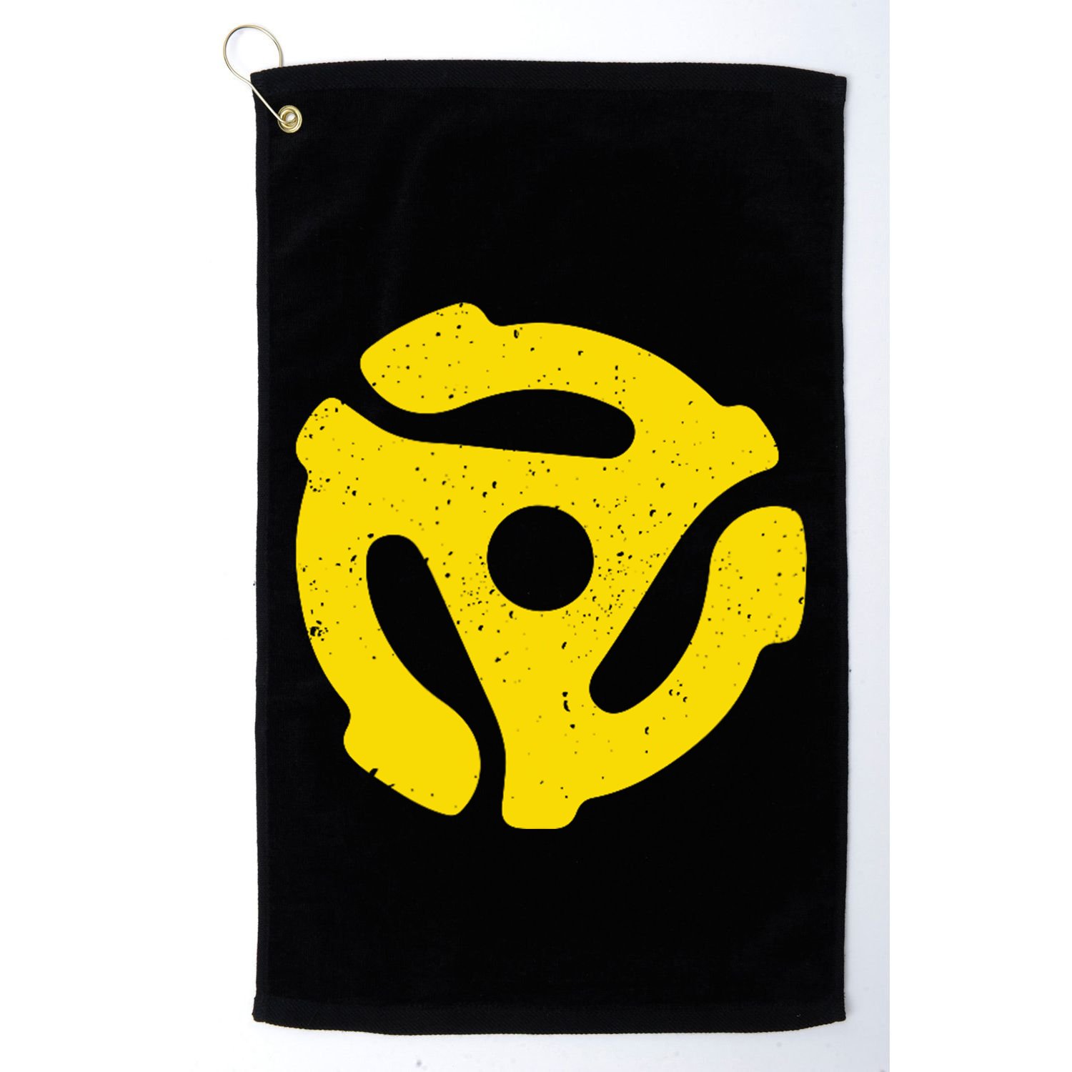 Vintage 45 Rpm Vinyl Record Adapter Music Golf Towel