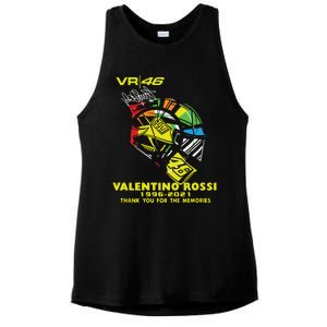 Vr 46 Valentino Rossi 19962021 Thank You For The Memories Ladies PosiCharge Tri-Blend Wicking Tank