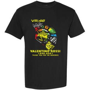 Vr 46 Valentino Rossi 19962021 Thank You For The Memories Garment-Dyed Heavyweight T-Shirt