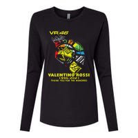 Vr 46 Valentino Rossi 19962021 Thank You For The Memories Womens Cotton Relaxed Long Sleeve T-Shirt