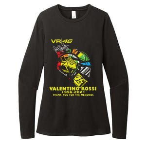 Vr 46 Valentino Rossi 19962021 Thank You For The Memories Womens CVC Long Sleeve Shirt