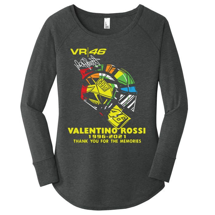 Vr 46 Valentino Rossi 19962021 Thank You For The Memories Women's Perfect Tri Tunic Long Sleeve Shirt