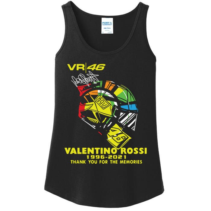 Vr 46 Valentino Rossi 19962021 Thank You For The Memories Ladies Essential Tank